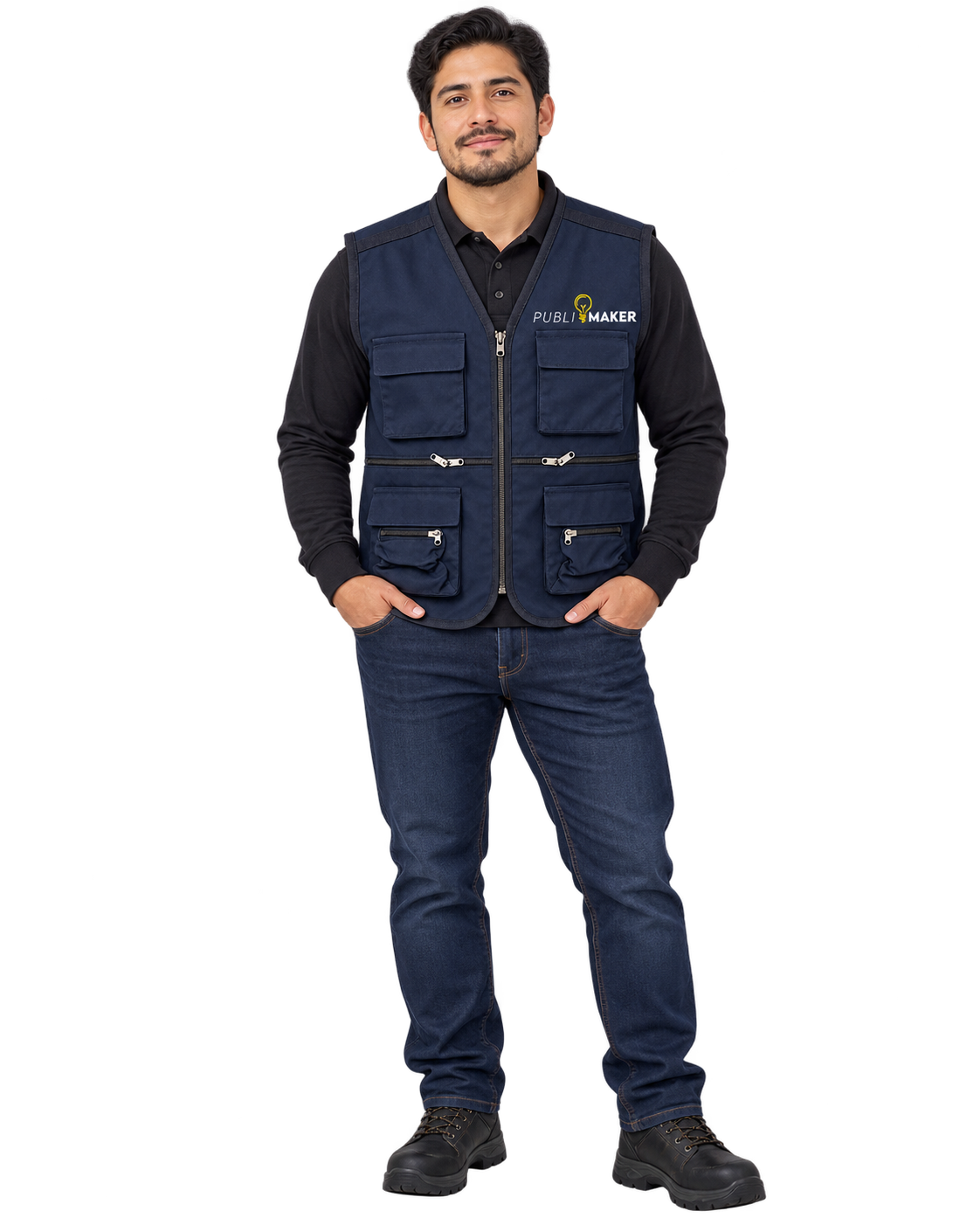 Chaleco Supervisor puesto por hombre